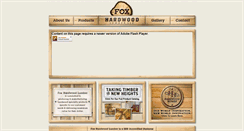 Desktop Screenshot of foxhardwoodlumber.com